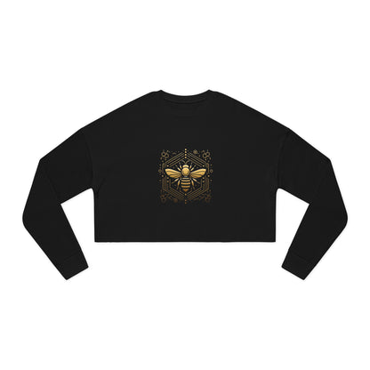 Elegant Bee Cropped Sweatshirt