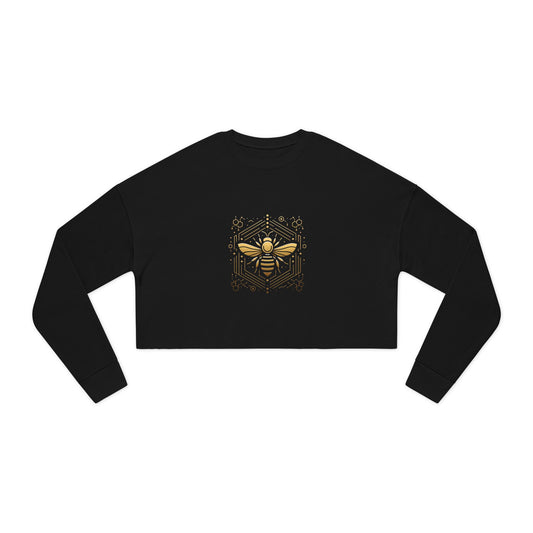 Elegant Bee Cropped Sweatshirt