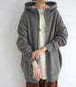 Long Hoodie Fleece Sweater